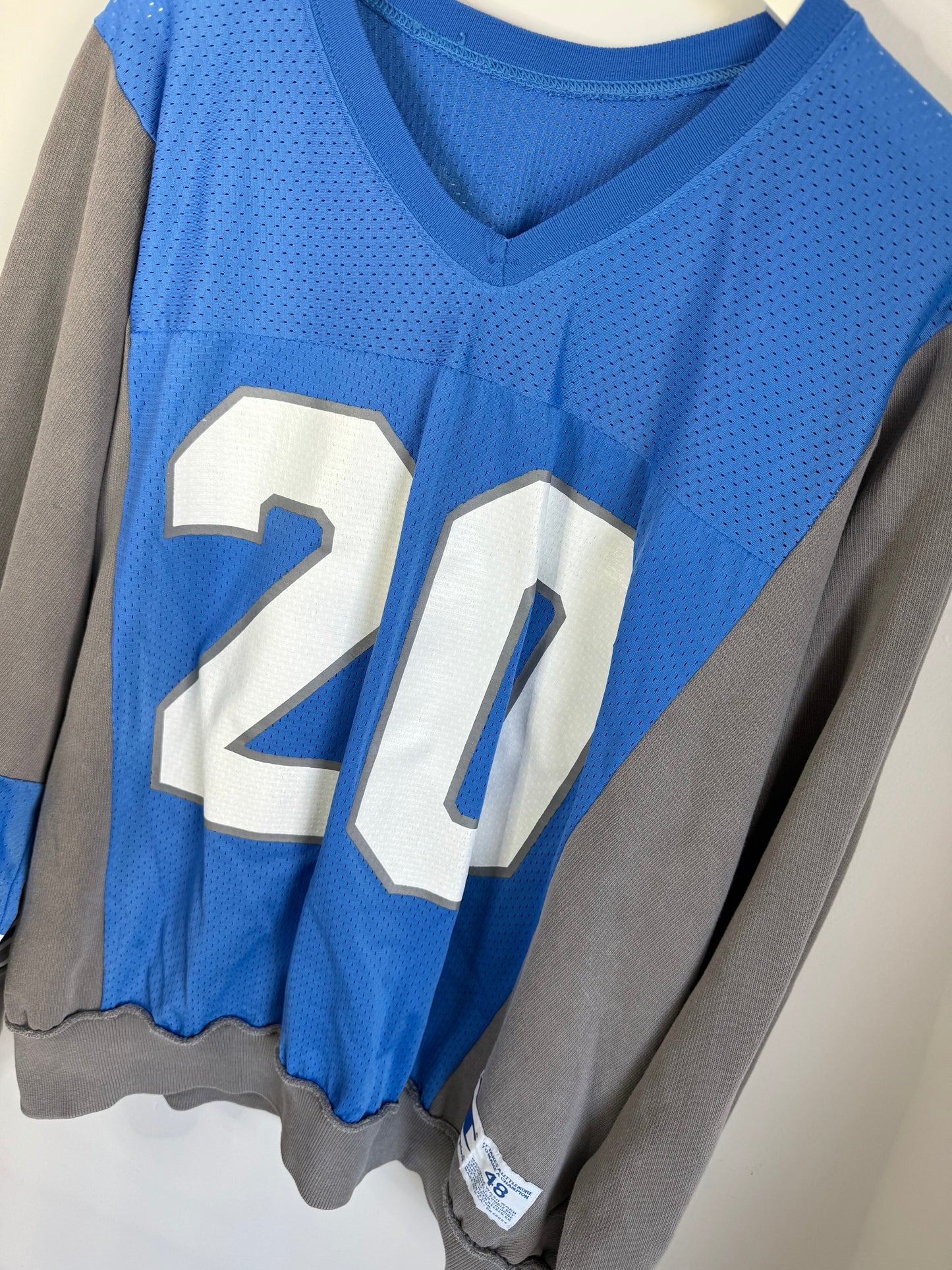 Custom 1/1 Vintage Detroit Lions “313” Barry Sanders Jersey Crewneck