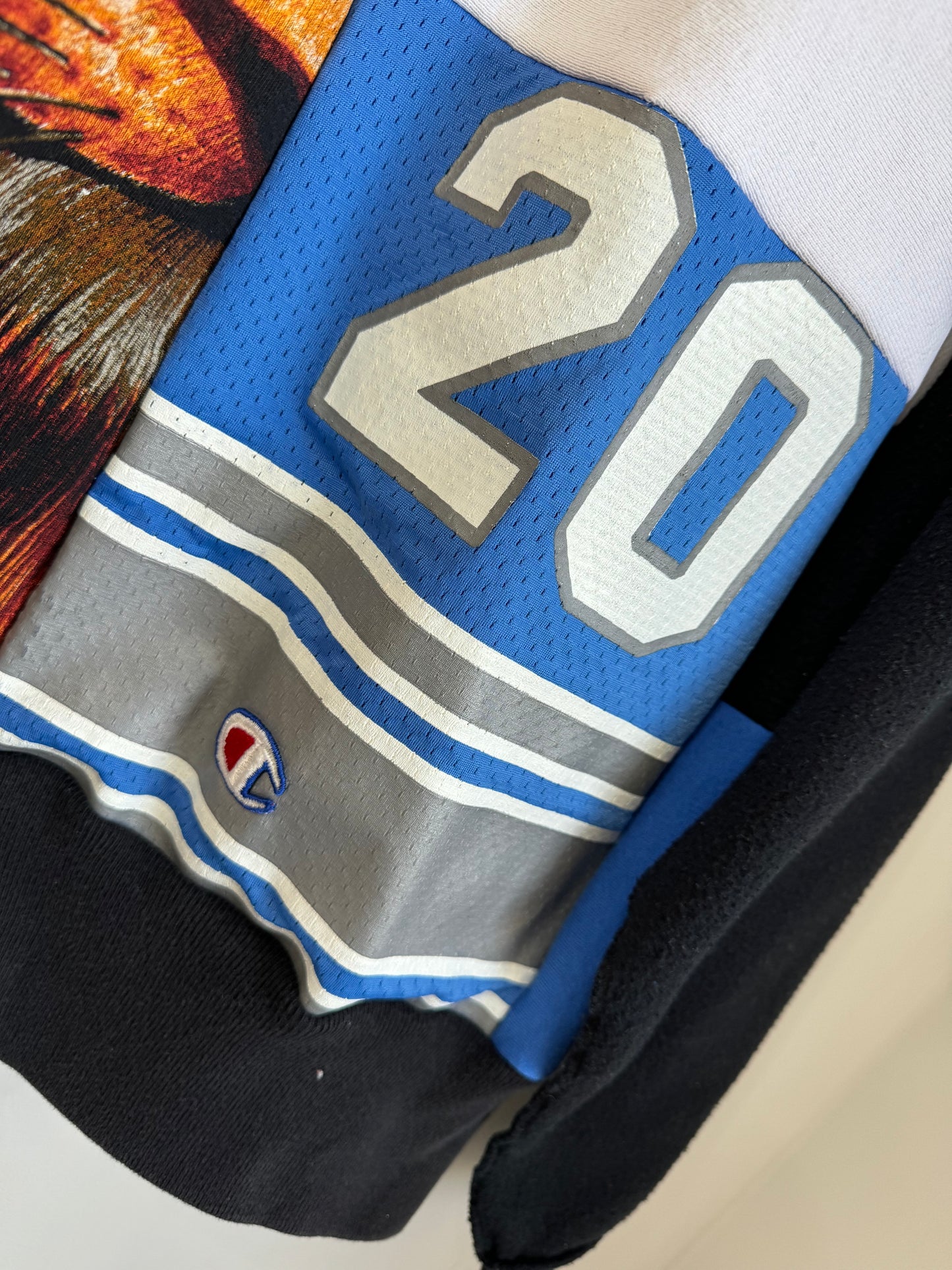 Custom 1/1 Vintage Detroit Lions “313” Sanders Crewneck