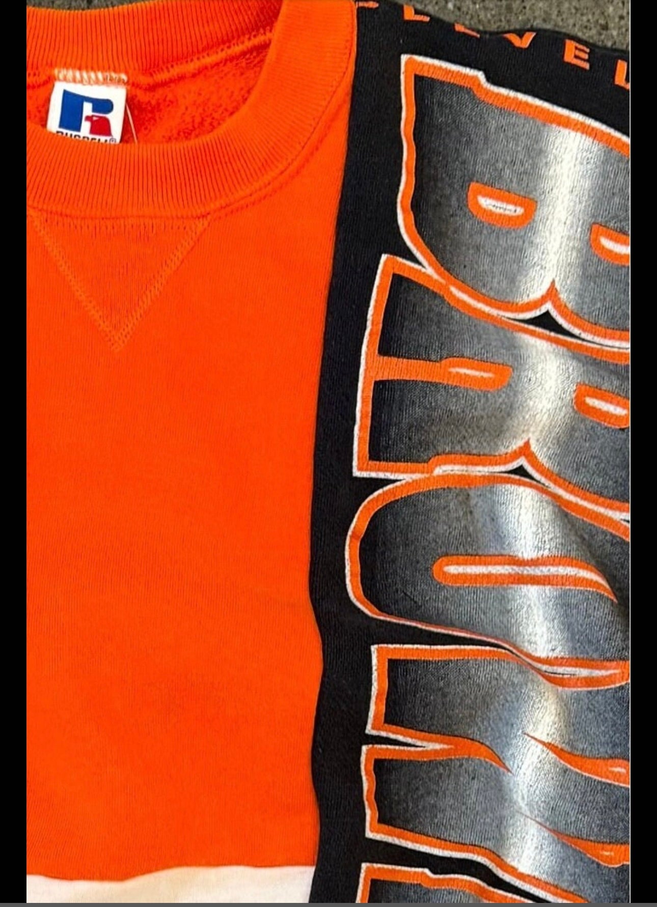 Custom 1/1 Cleveland Browns x Nike OrangePop Crewneck