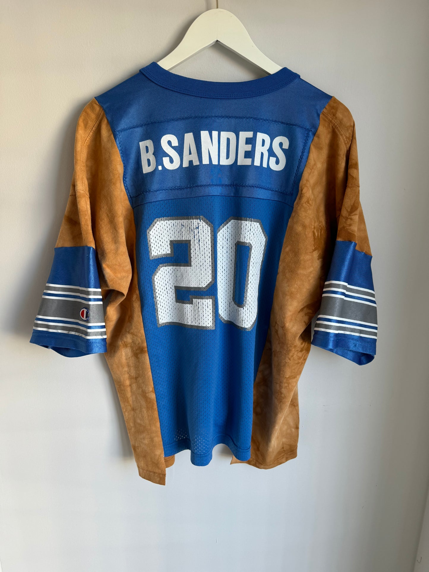 Custom 1/1 Vintage Detroit Lions “313” Lion Jersey Tee #10