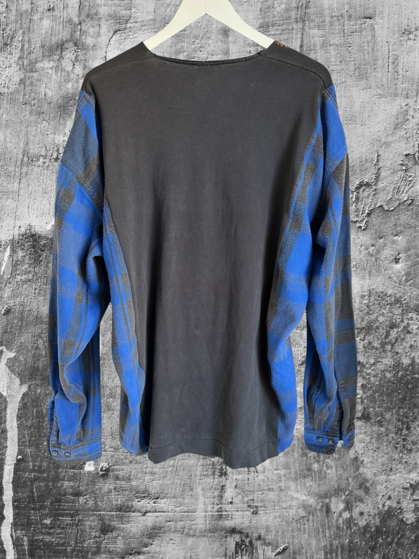 Custom 1/1 Vintage Detroit Lions “313” Raw Flannel Tee #07