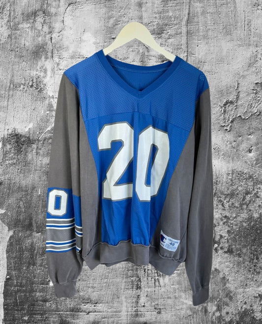 Custom 1/1 Vintage Detroit Lions “313” Barry Sanders Jersey Crewneck